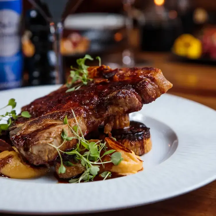 A steak dish served at Tomahawk, one of the best romantic restaurants in Dublin.